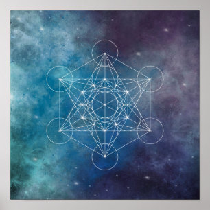 Metatron, Chakra, Zen, sakraler geometrischer, Eng Poster