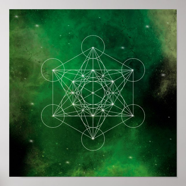Metatron, Chakra, Zen, sakraler geometrischer, Eng Poster (Vorne)