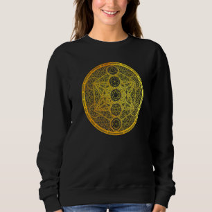 Metatron Cube Platonic Solids Sacred Geometrie Met Sweatshirt