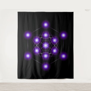 Metatron Cube Series V3 Tapestry Wandteppich