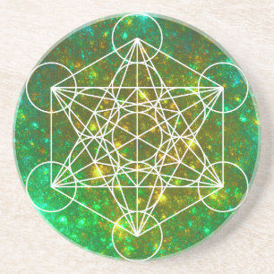 Metatron-Kubus, Heilige Geometrie, spirituelles Sy Getränkeuntersetzer