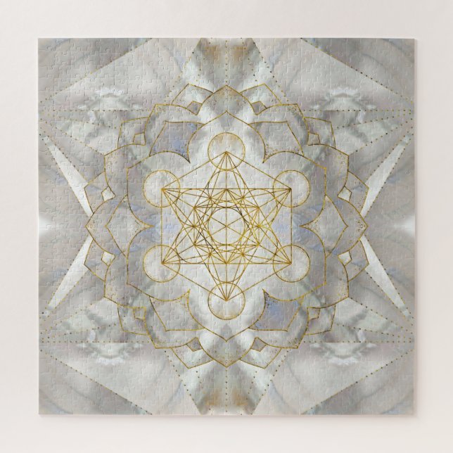 Metatron-Kubus in Lotus Sacred Geometry (Vertikal)
