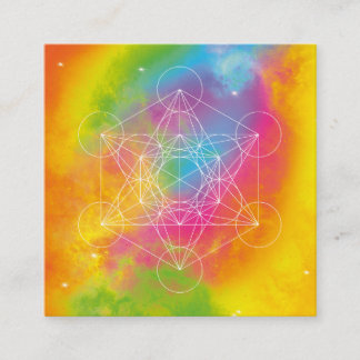 Metatron Quadratische Visitenkarte