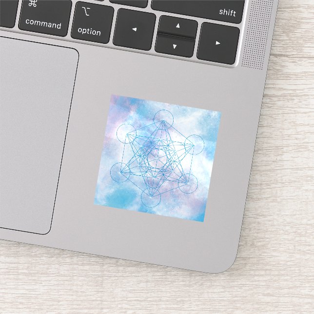 Metatron’s Cube Sacred Geometry Aufkleber (Ausschnitt)