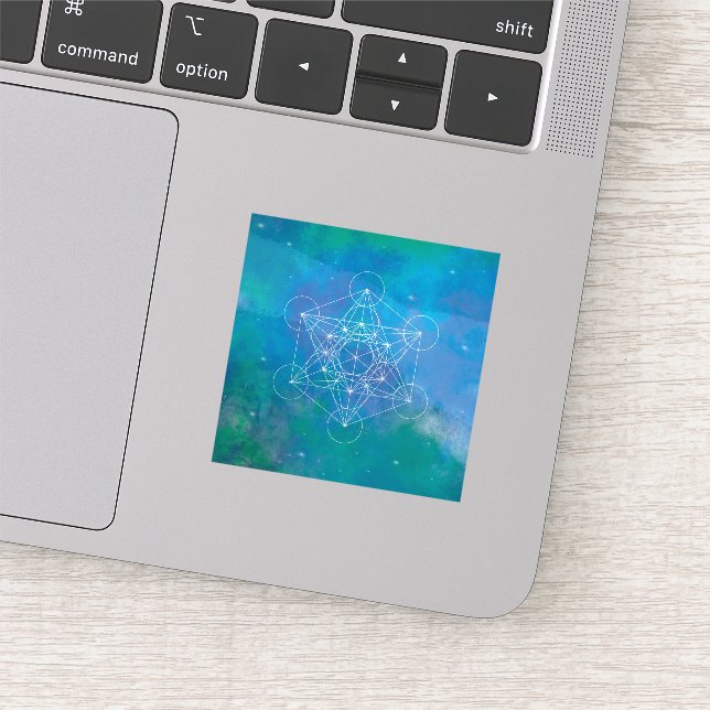 Metatron’s Cube Sacred Geometry Aufkleber (Ausschnitt)