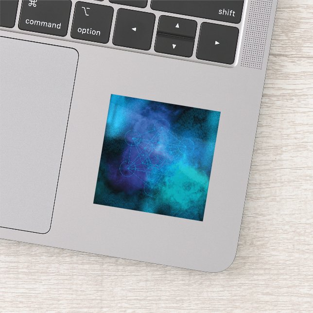 Metatron’s Cube Sacred Geometry Aufkleber (Ausschnitt)