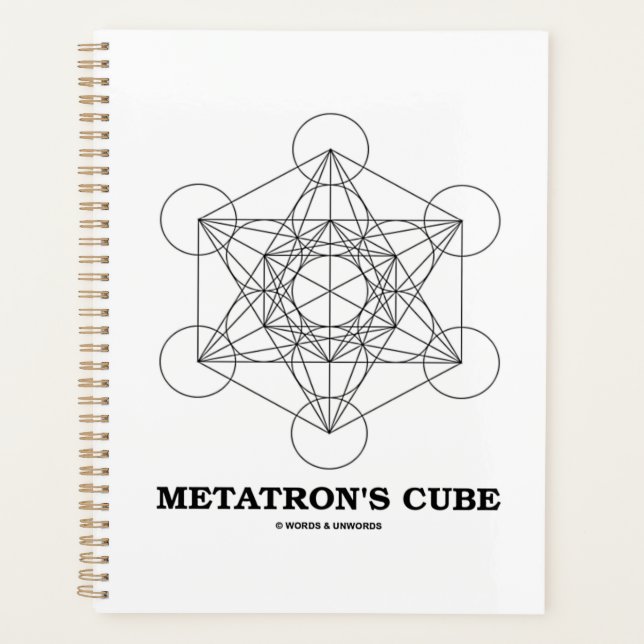 Metatron’s Cube Sacred Geometry Planer (Vorderseite)