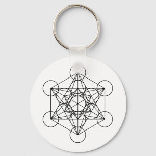 Metatron Würfel-heilige Geometrie Schlüsselanhänger