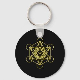Metatron-Würfel Heilige Geometrie Yoga Heilige Geo Schlüsselanhänger
