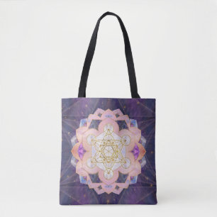 Metatron-Würfel in Gemstone-Lotus Tasche