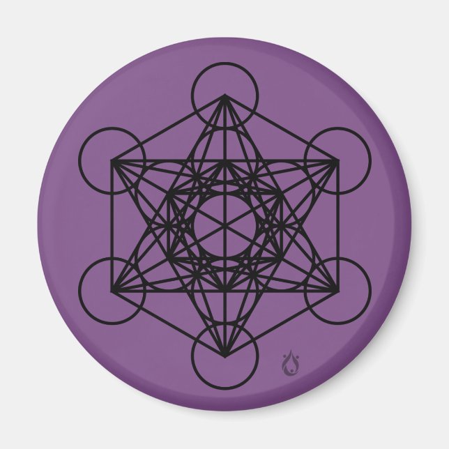 Metatrons Cube-Magnet Magnet (Vorne)