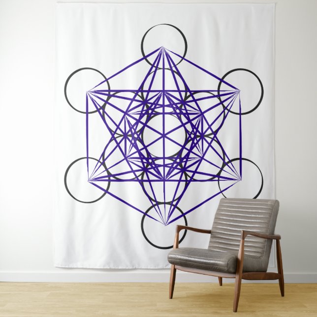 Metatron's Cube Series V5 Tapestry Wandteppich (Beispiel)