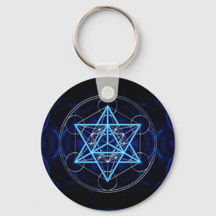 Metatrons WŌ - Merkaba - Stern Tetraeder Schlüsselanhänger