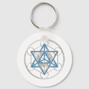 Metatrons WŌ - Merkaba - Stern Tetraeder Schlüsselanhänger