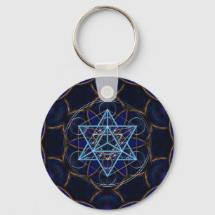Metatrons WŌ - Merkaba - Stern Tetraeder Schlüsselanhänger