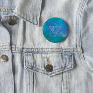 Metatrons Würfel Heilige Geometrie Button