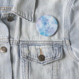 Metatrons Würfel Heilige Geometrie Button