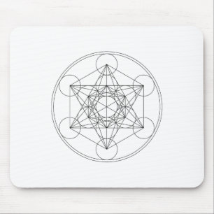 Metatrons Würfel Heilige Geometrie Yoga Spirituell Mousepad