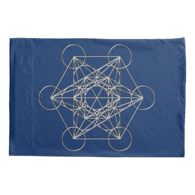 Metatrons Würfel Kissenbezug (Rückseite)