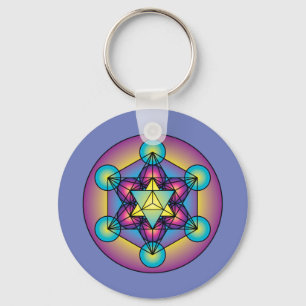 Metatrons Würfel Merkaba Schlüsselanhänger