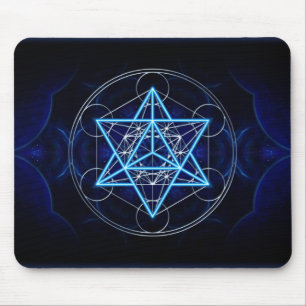Metatrons Würfel - Merkaba - Stern Tetraeder Mousepad