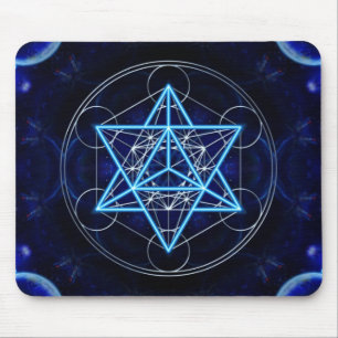 Metatrons Würfel - Merkaba - Stern Tetraeder Mousepad