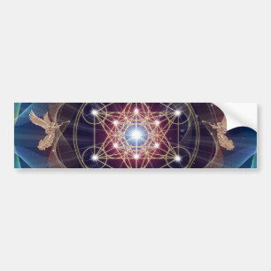 Metatrons Würfel - Merkabah Autoaufkleber