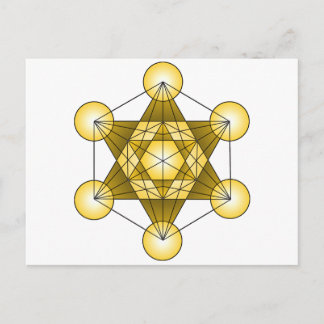 Metatrons Würfel Postkarte