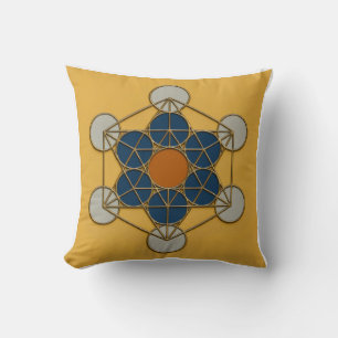 Metatrons würfelsüchtiges geometrisches Kissen