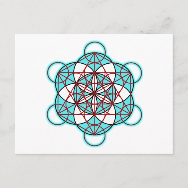 MetatronTGlow Postkarte (Vorderseite)
