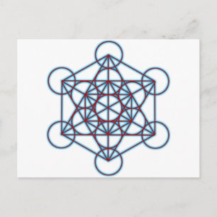 MetatronTGlow Postkarte