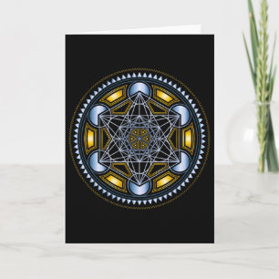 Metatronwürfel, Heilige Geometrie, Yoga, Spirituel Karte