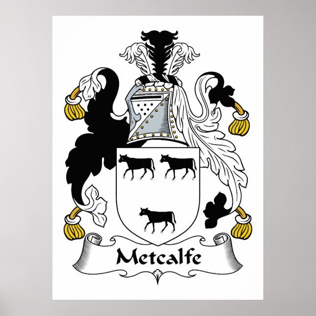 Metcalfe Familienwappen Poster (Vorne)