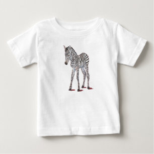 Mete Zebra Top Faune Design pour bébés T-shirt