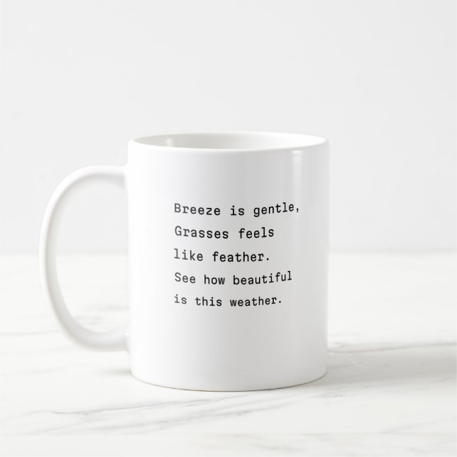 météo café tasse poétique typographie douce brise (Gauche)