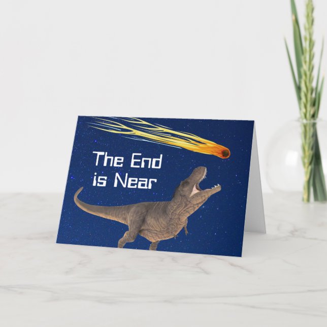 Meteor Dinosaurier End liegt in der Nähe des Desas Karte (Vorderseite)