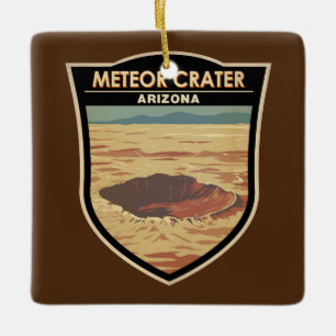 Meteor Krater Arizona Kunstvoll wandern im Val Pio Keramikornament