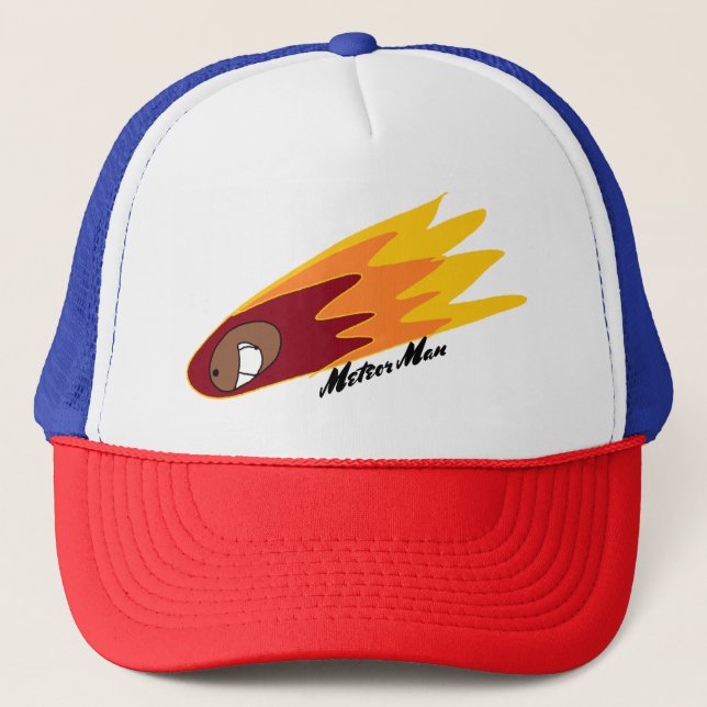 Meteor Man Original Character Hat Truckerkappe (Vorderseite)
