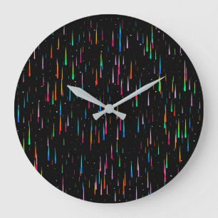 Meteor Rain - wall clock Große Wanduhr