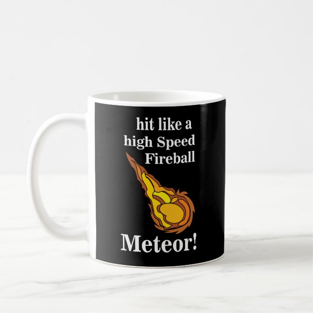 Meteor Shooting Star Fireball Meteor Kaffeetasse (Links)