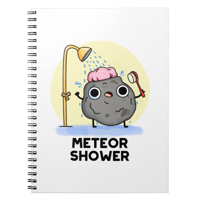 Meteor Shower Funny Science Pub Notizblock (Vorderseite)