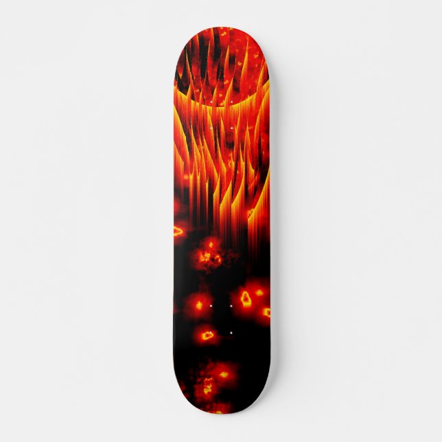 Meteor u. Feuerkugelflammen-Skateboard Skateboard (Vorne)