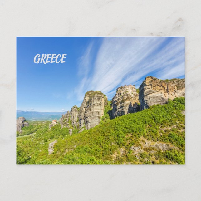 Meteora Klöster Postcard - Griechenland Reisen Postkarte (Vorderseite)