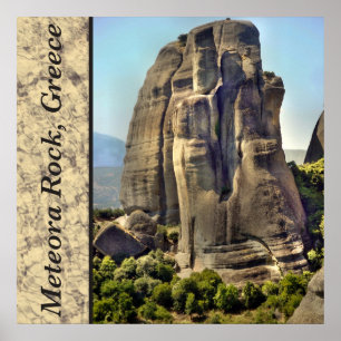 Meteora Rock, Griechenland Foto Poster