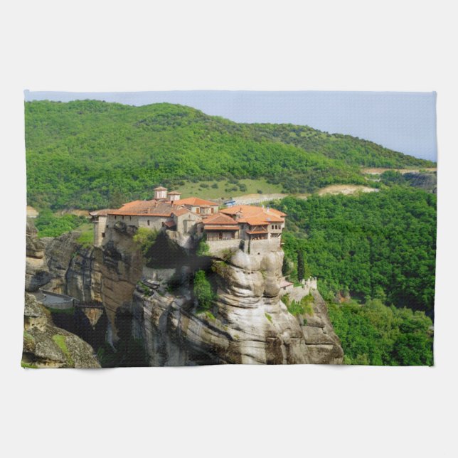 Meteora - Thessaly Geschirrtuch (Horizontal)