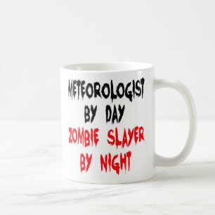 Meteorologe Zombie Jäger Witz Kaffeetasse