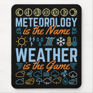 Meteorologie heißt Wetter ist das Spiel Mousepad