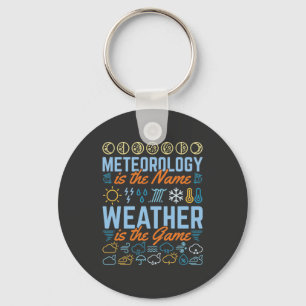Meteorologie heißt Wetter ist das Spiel Schlüsselanhänger