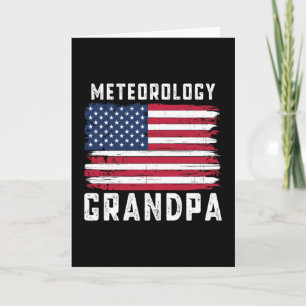 Meteorologie Opa Amerikanische Flagge 4. Juli Karte