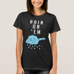 Meteorologie Regen Cloud Wetherman Reporter T-Shirt